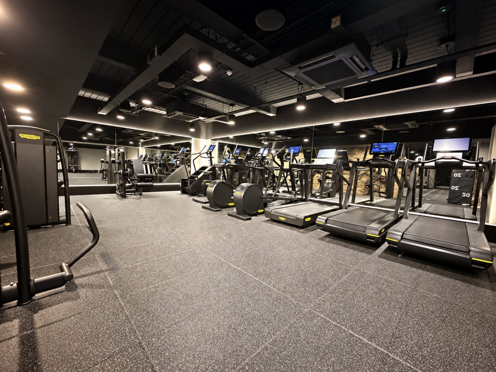 Cardio equipment and training floor