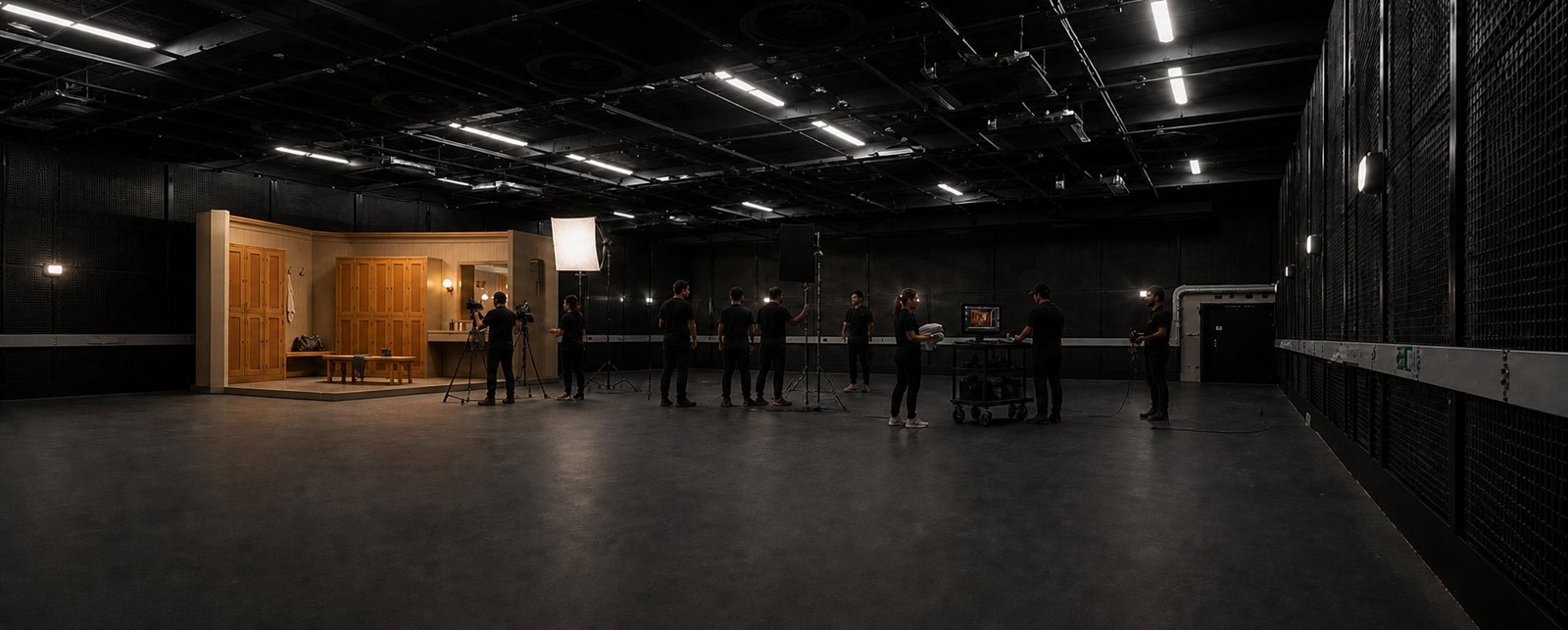 Set build in progress on the stage